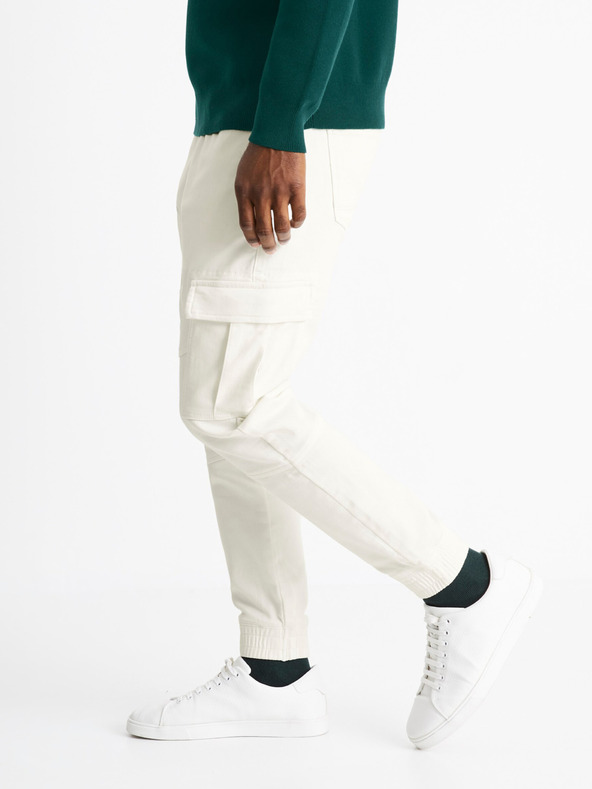 Celio Cokit4 Trousers Blanco