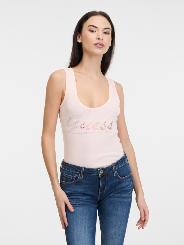 Guess Camiseta De Tirantes Rosa