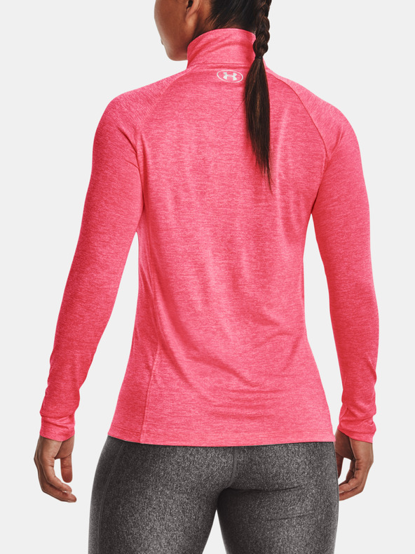 Under Armour Tech 1/2 Zip - Twist T-shirt Rosa