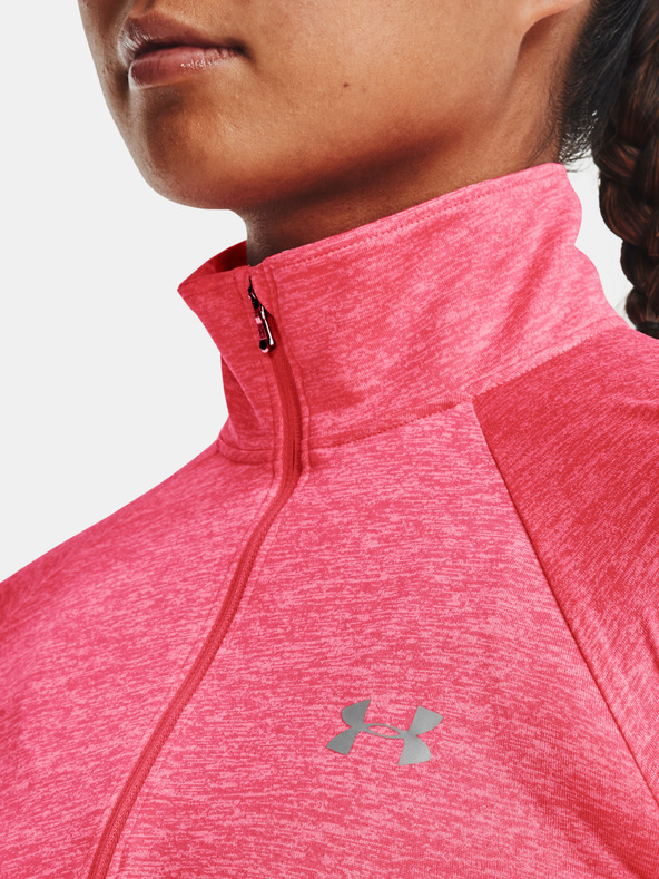 Under Armour Tech 1/2 Zip - Twist T-shirt Rosa