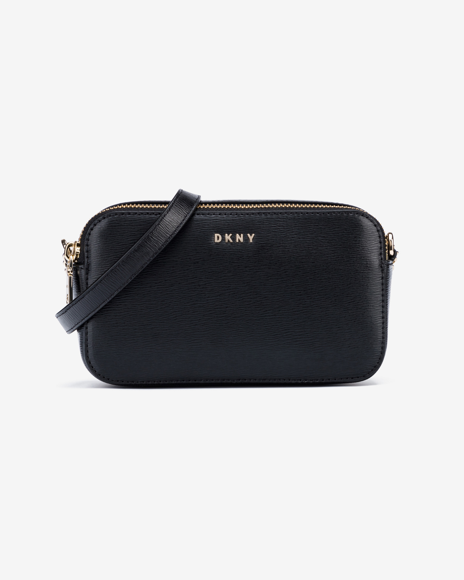 Dkny- Bryant Leather Crossbody Bag- Woman- Uni - Black